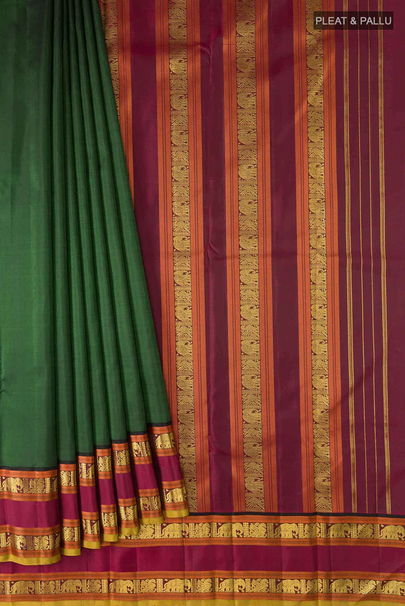 Green Kanchipuram Silk Saree