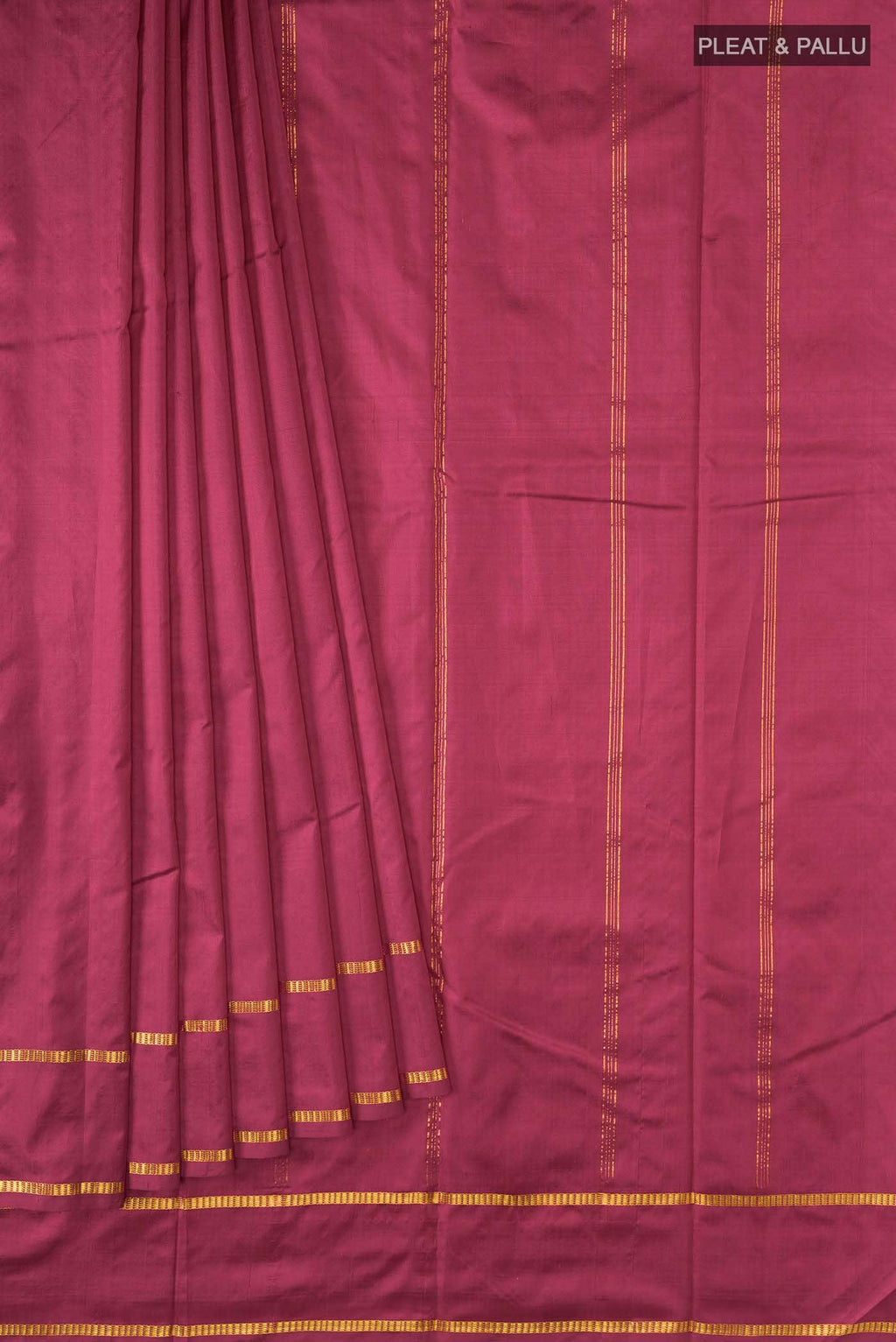 Maroon Kanchipuram Silk Saree