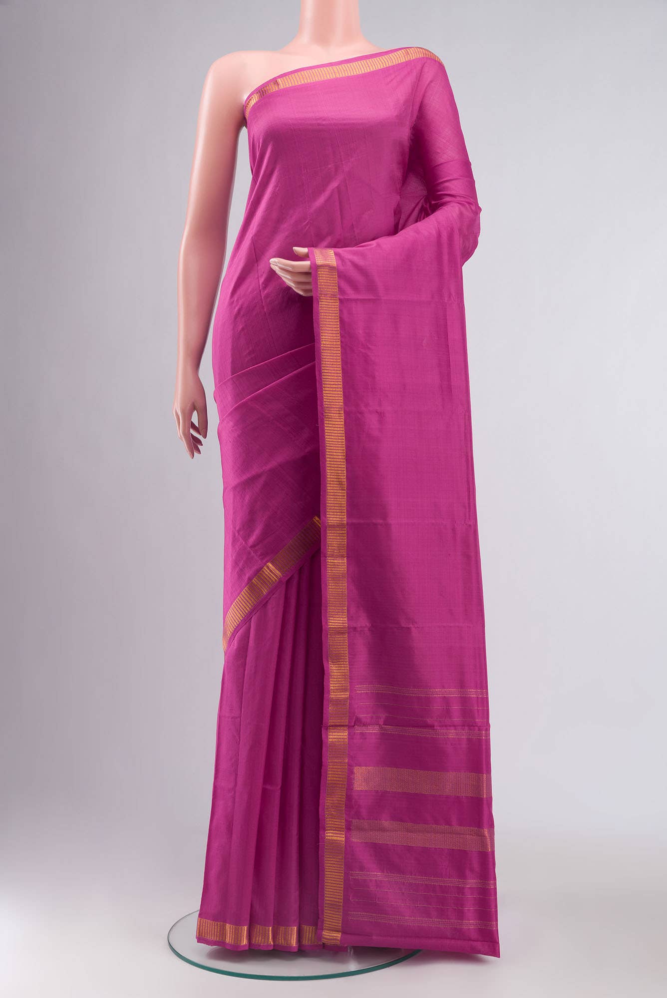 Pink Kanchipuram Silk Saree