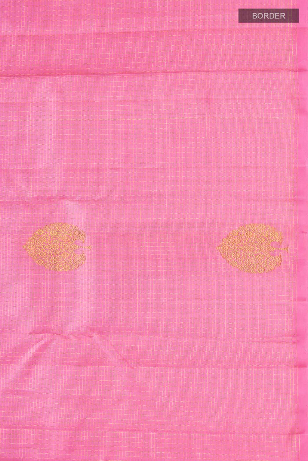 Rose pink Kanchipuram Silk Saree