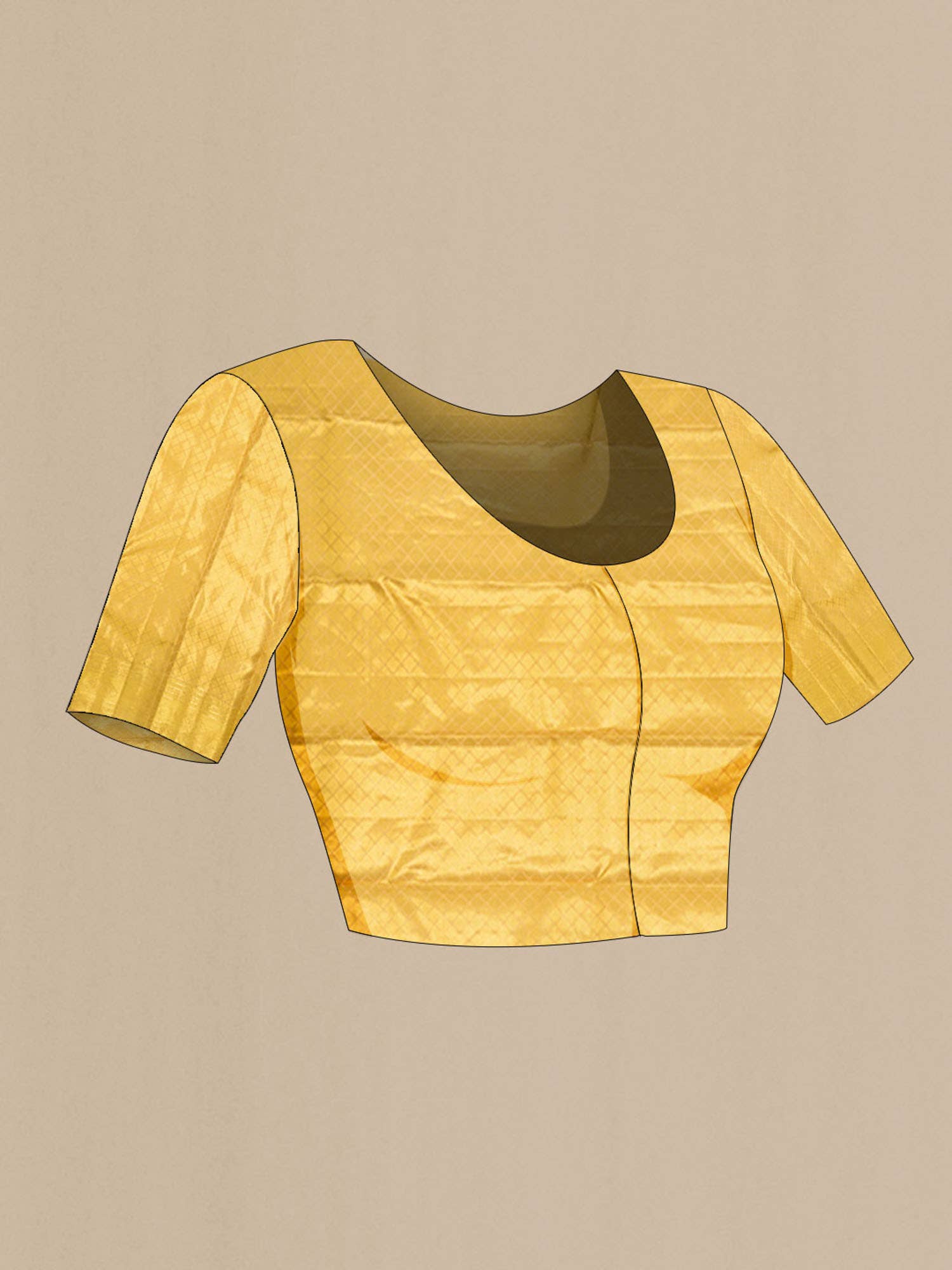 Gold Kanchipuram Tissue Silk Saree