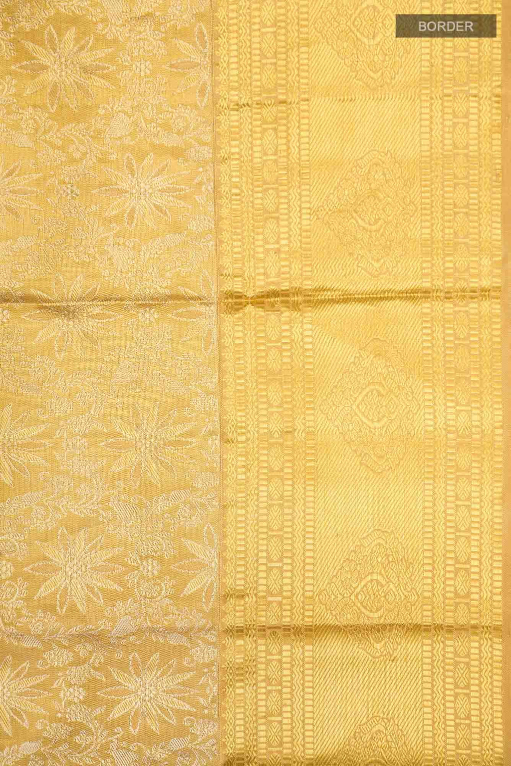 Gold Kanchipuram Tissue Silk Saree