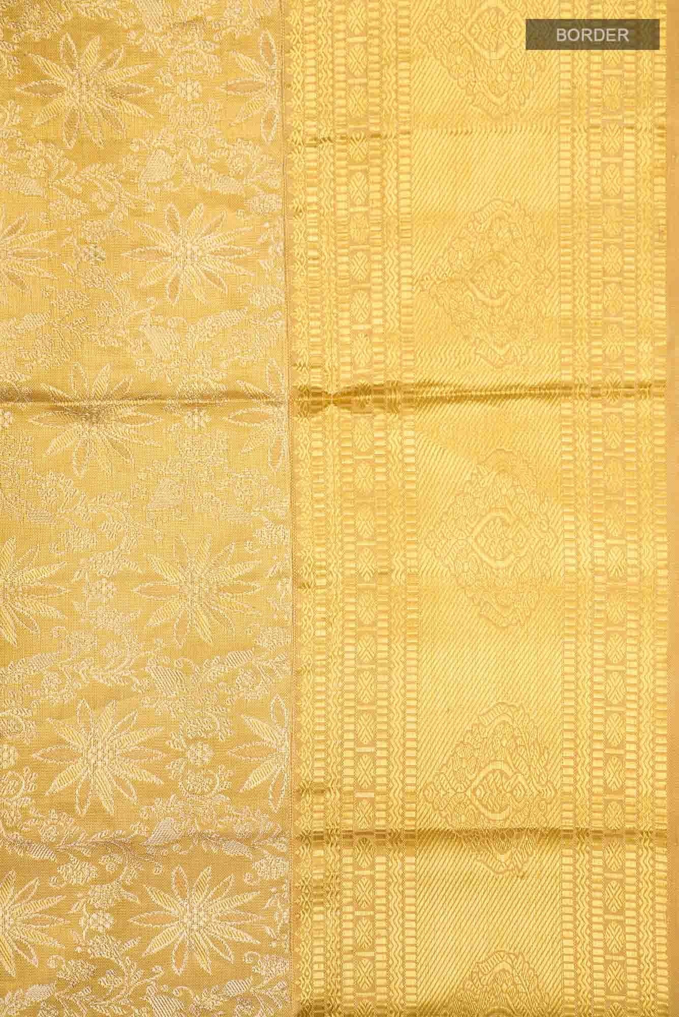 Gold Kanchipuram Tissue Silk Saree