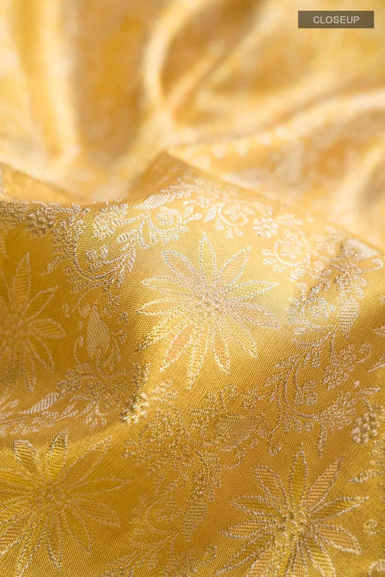 Gold Kanchipuram Tissue Silk Saree