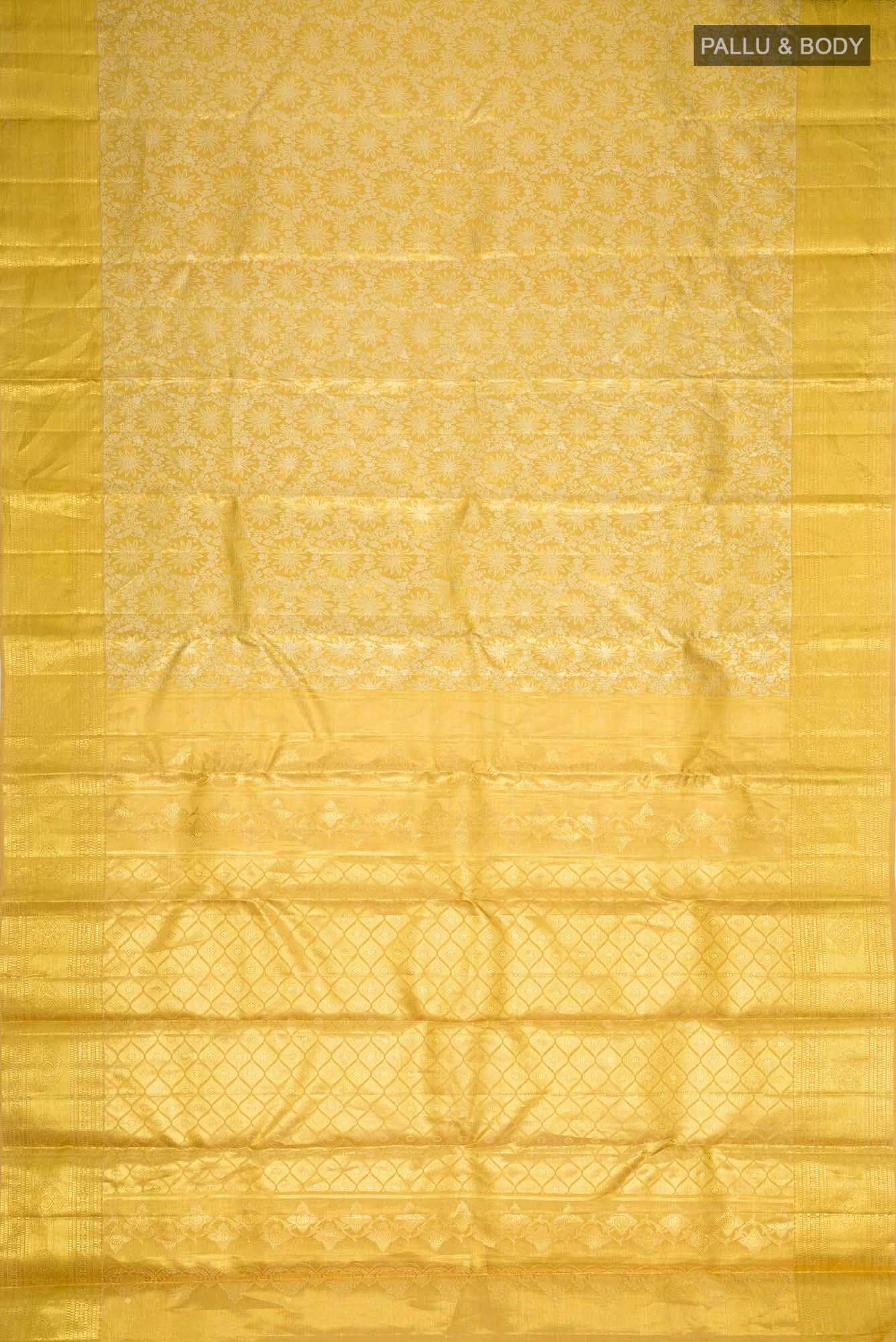 Gold Kanchipuram Tissue Silk Saree