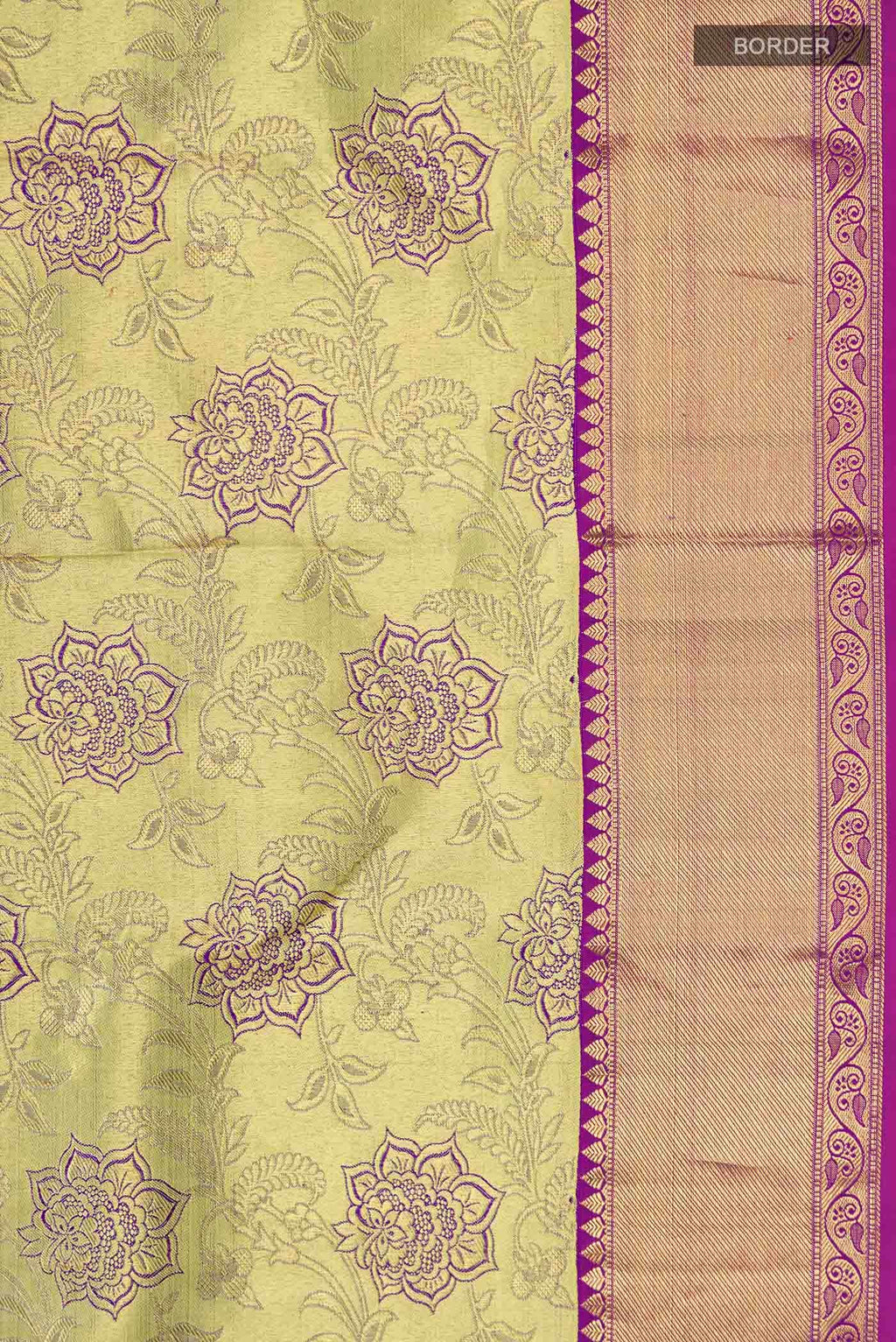 Gold Kanchipuram Silk Saree