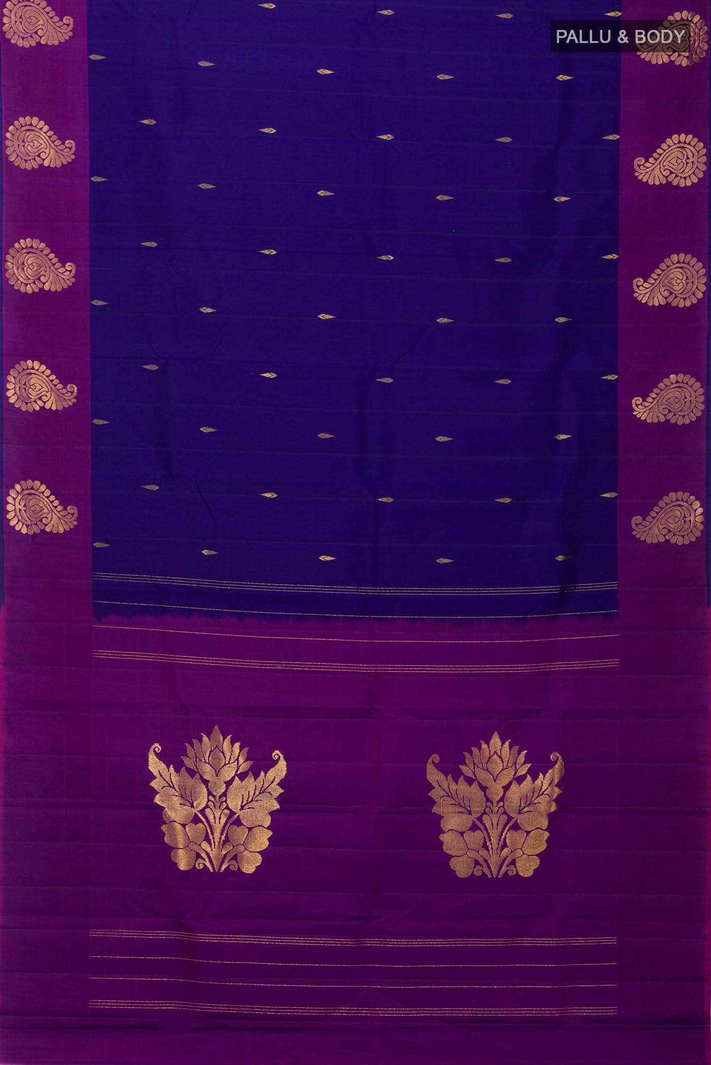 Blue Kanchipuram Silk Saree