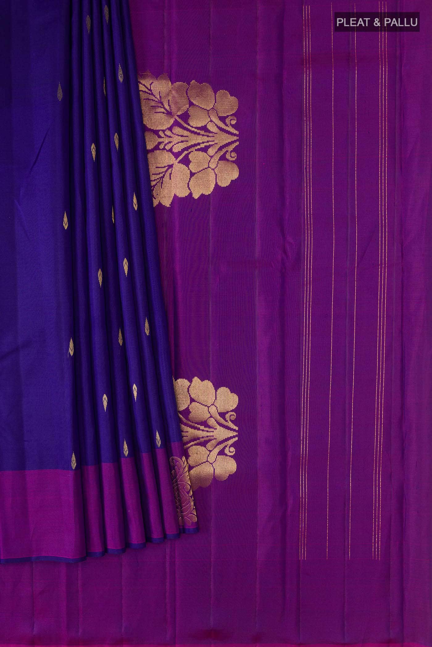 Blue Kanchipuram Silk Saree