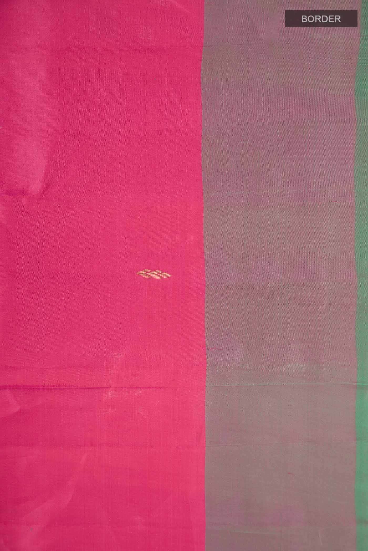 Coral Kanchipuram Silk Saree