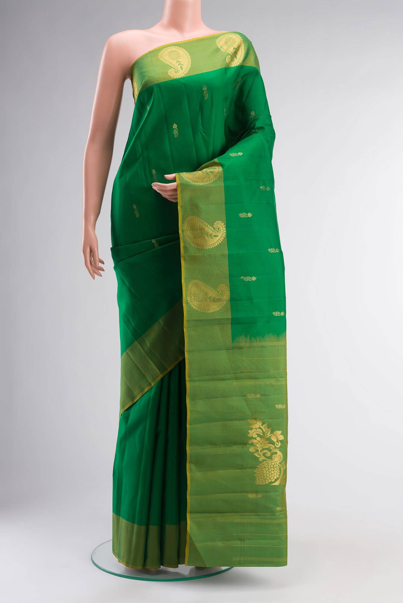 Green Kanchipuram Silk Saree