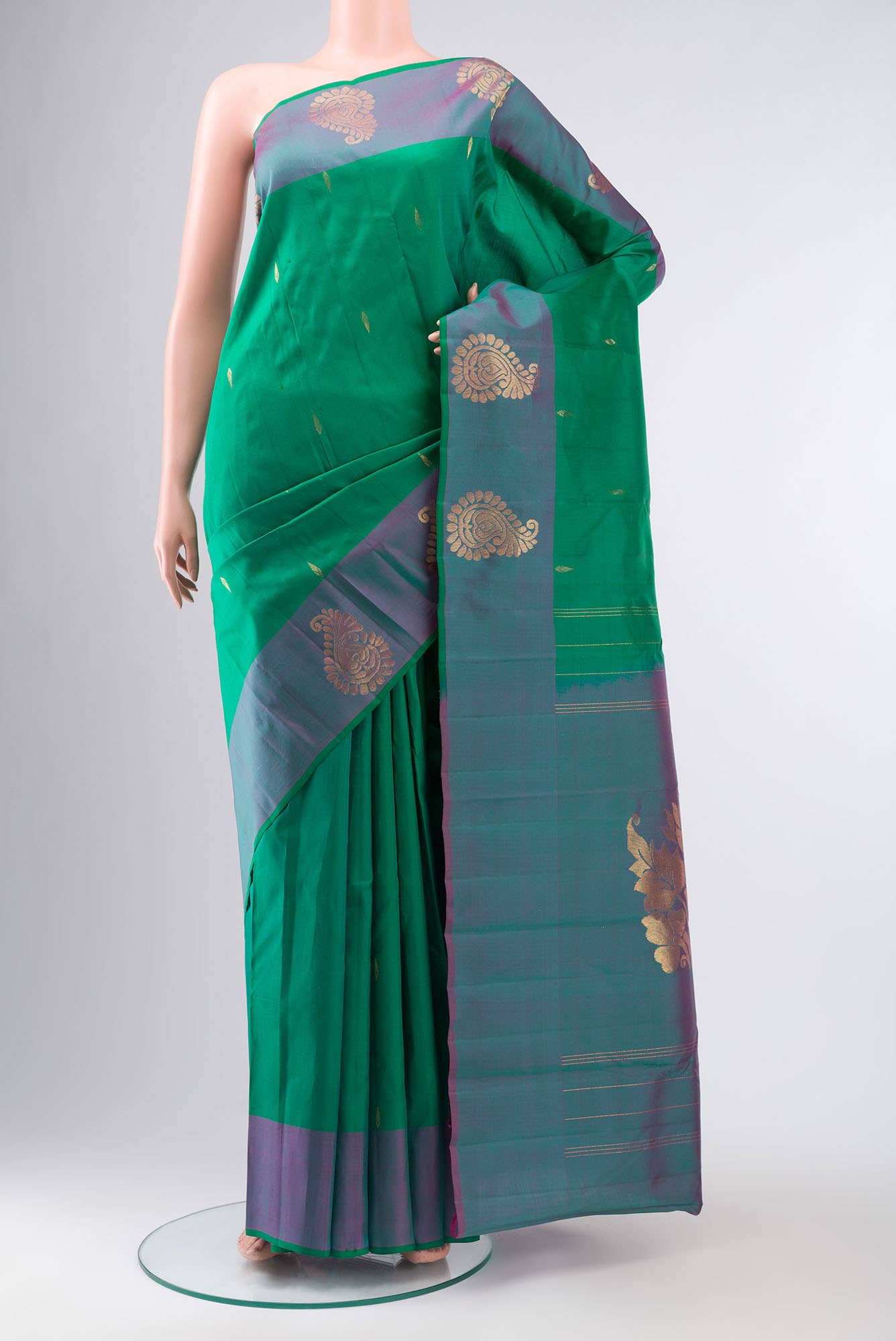 Green Kanchipuram Silk Saree