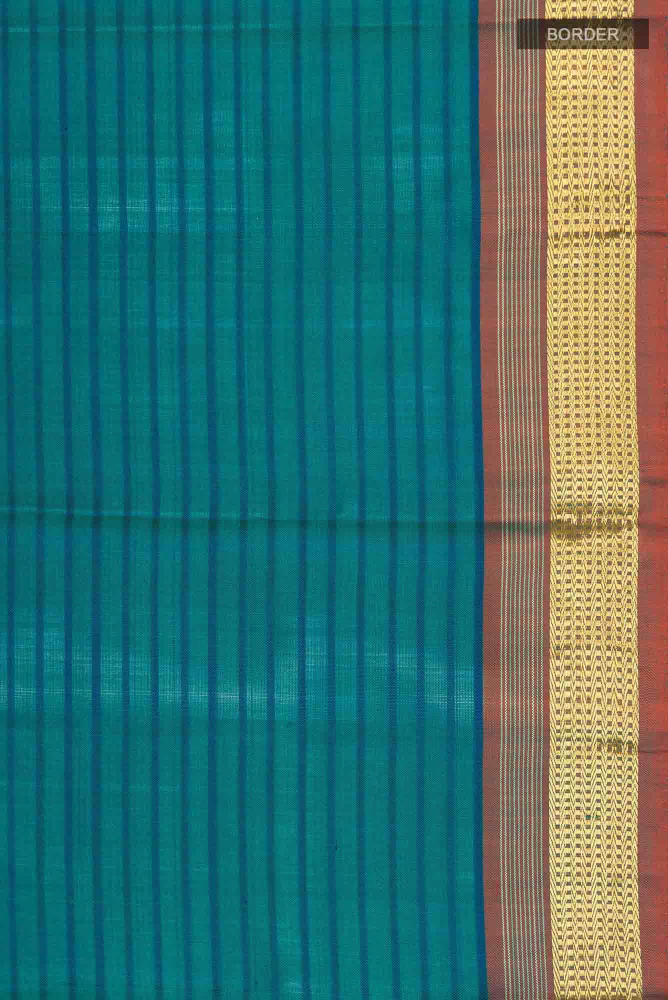 Blue Kanchipuram Silk Saree