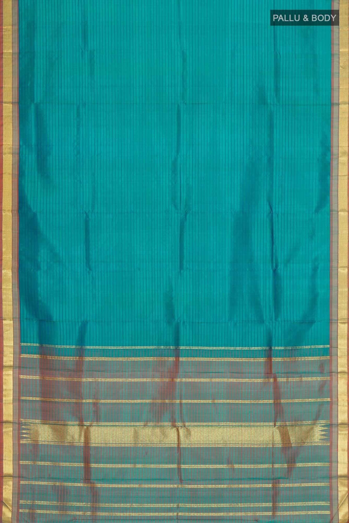 Blue Kanchipuram Silk Saree