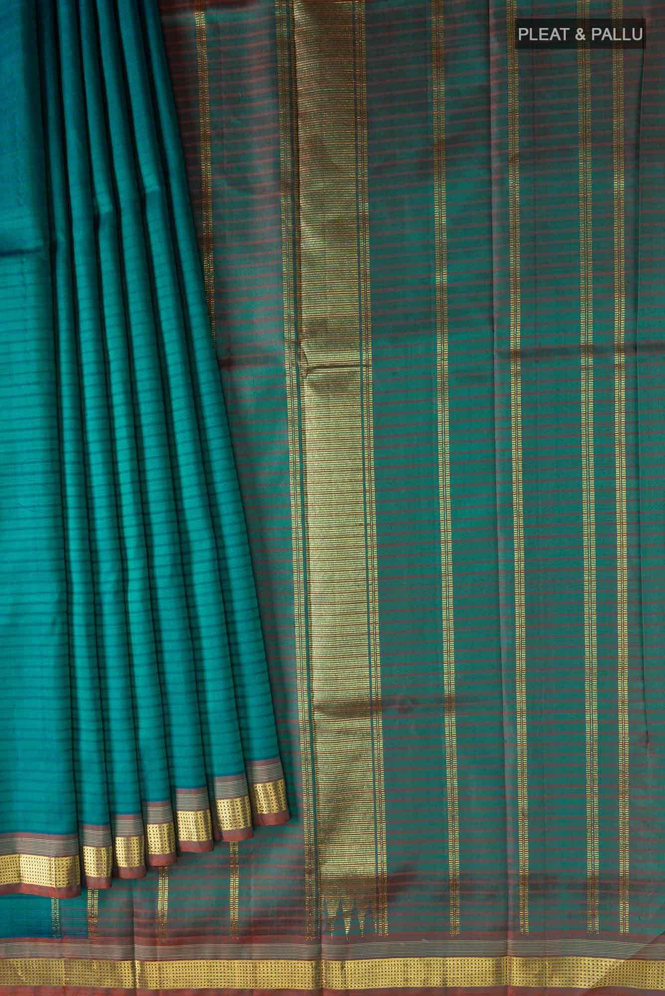 Blue Kanchipuram Silk Saree
