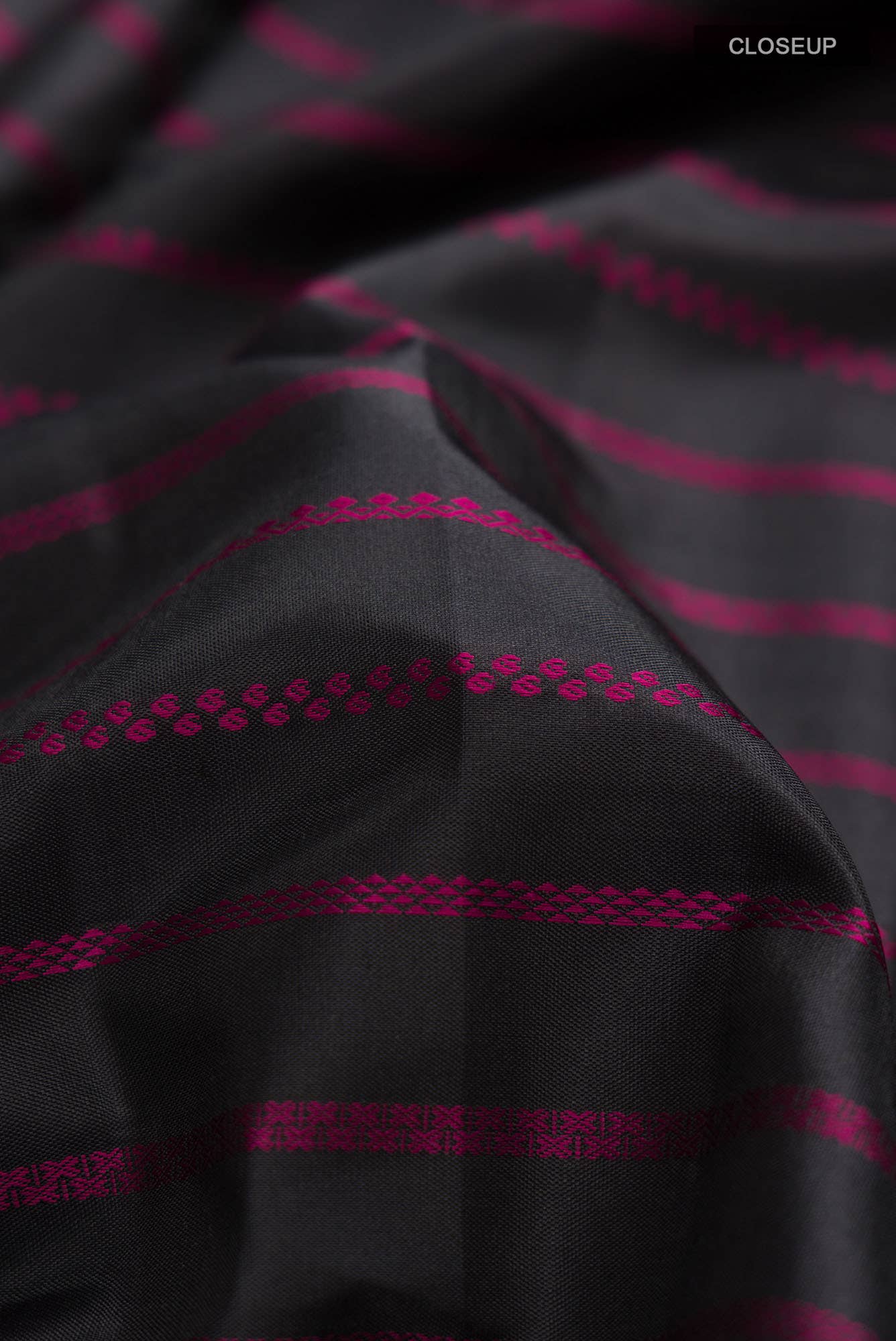 Black Kanchipuram Silk Saree