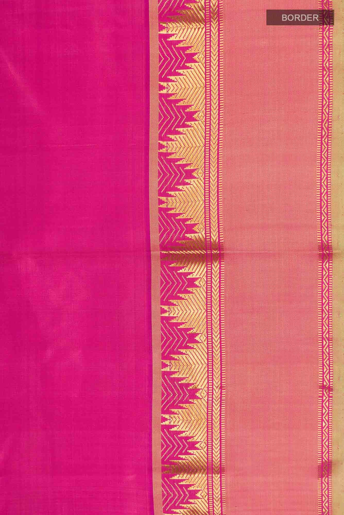 Pink Kanchipuram Silk Saree