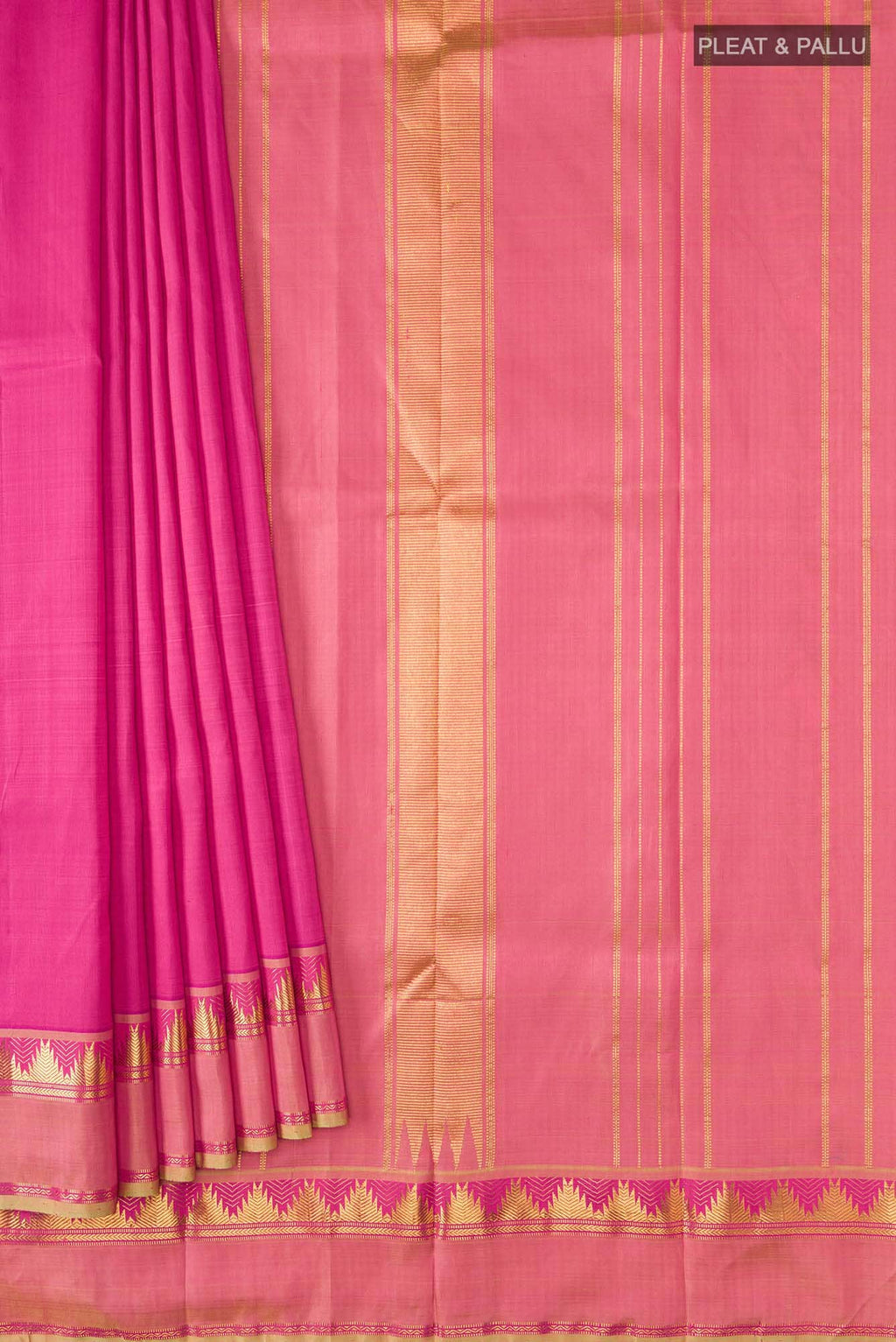Pink Kanchipuram Silk Saree