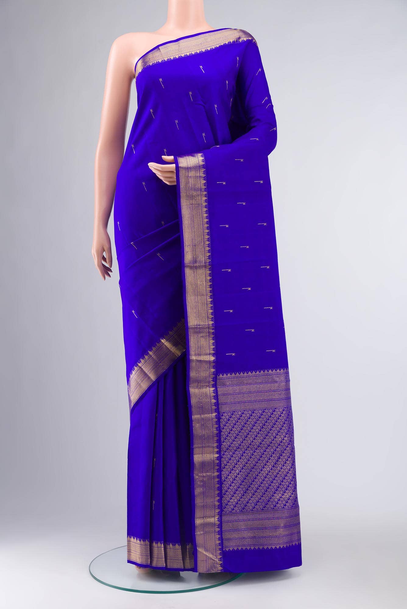 Blue Kanchipuram Silk Saree