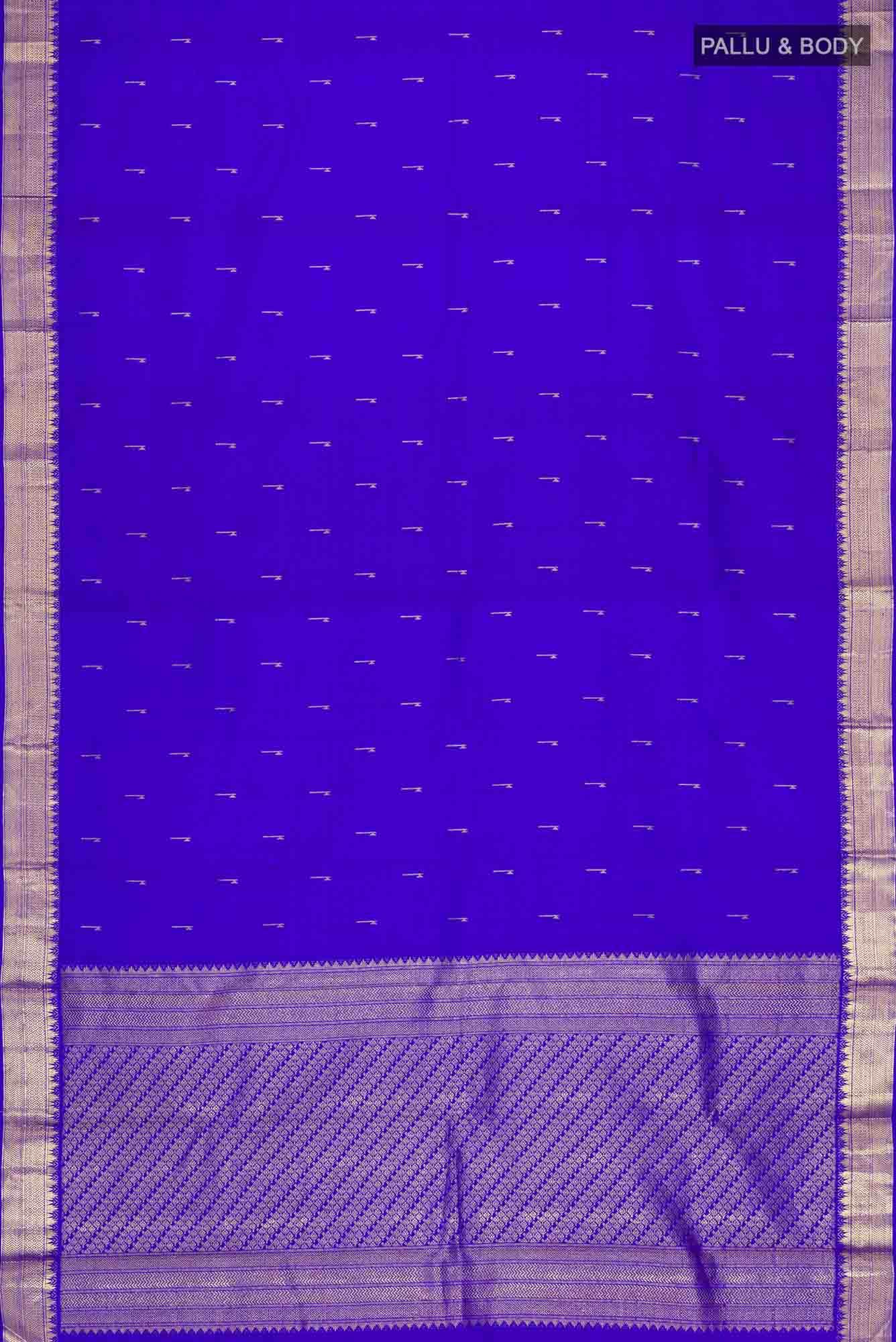 Blue Kanchipuram Silk Saree