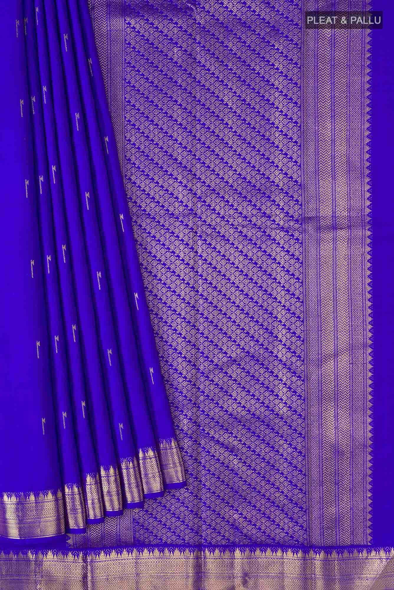 Blue Kanchipuram Silk Saree