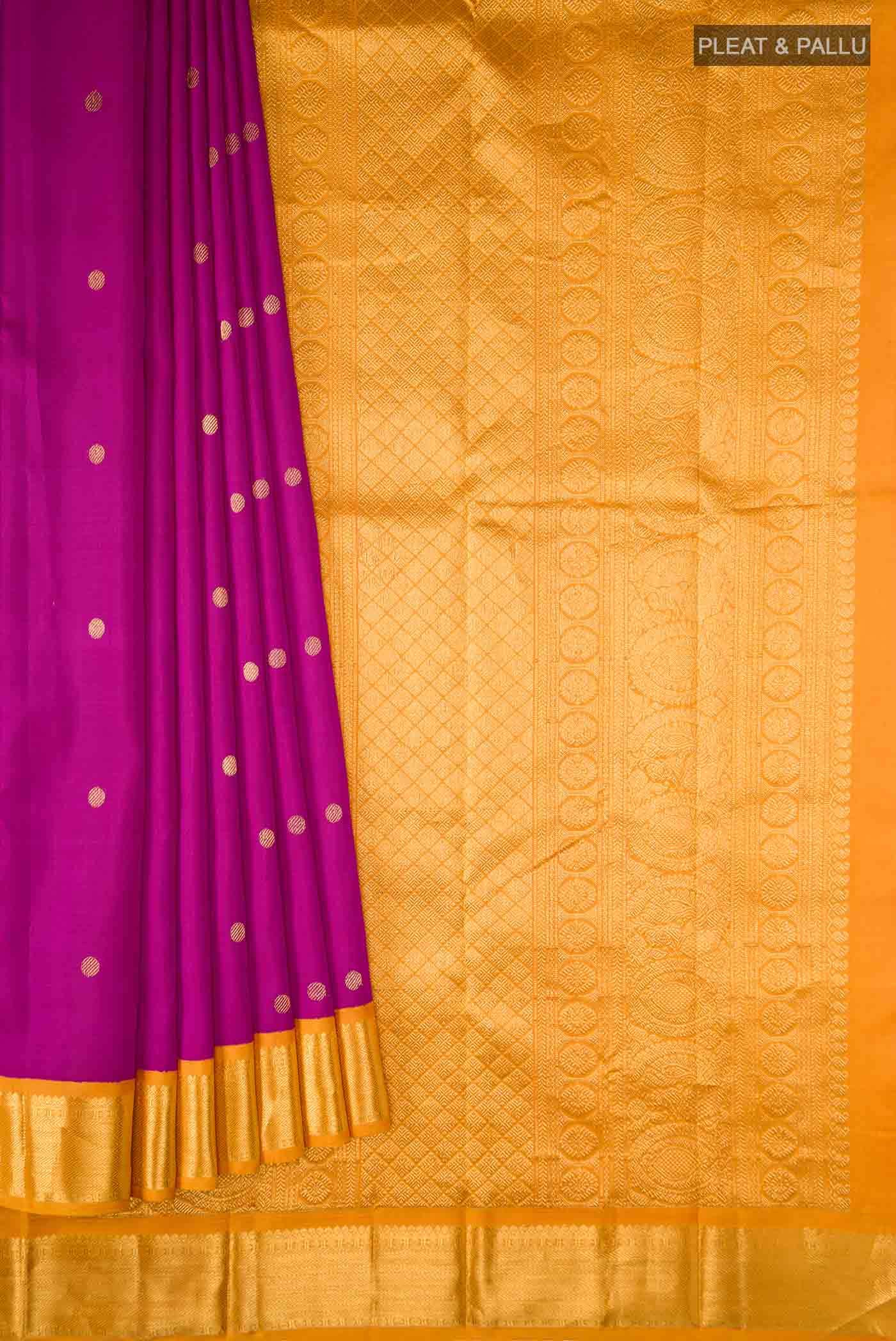 Magenta Kanjivaram Silk Saree