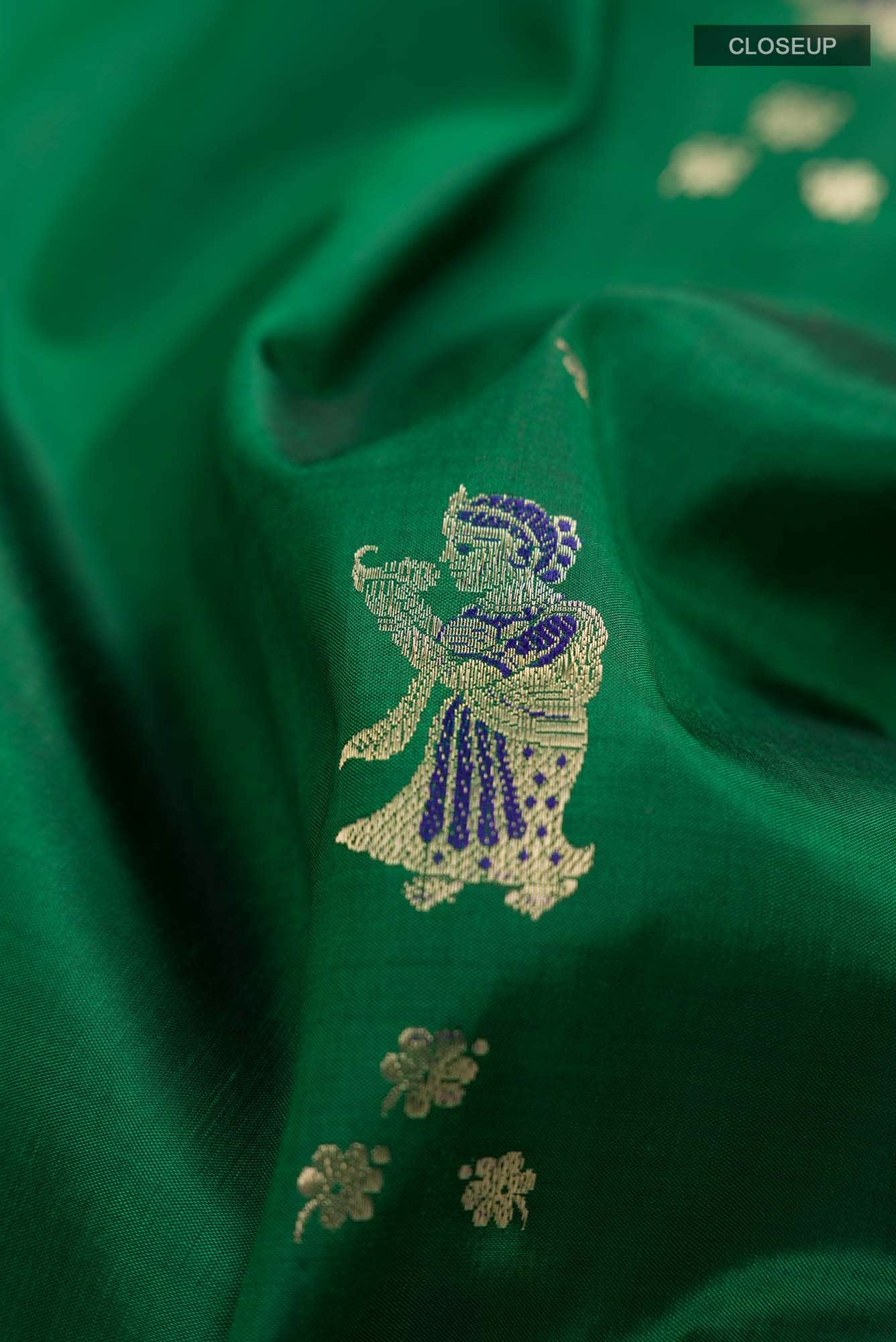 Green Baluchari Silk Saree