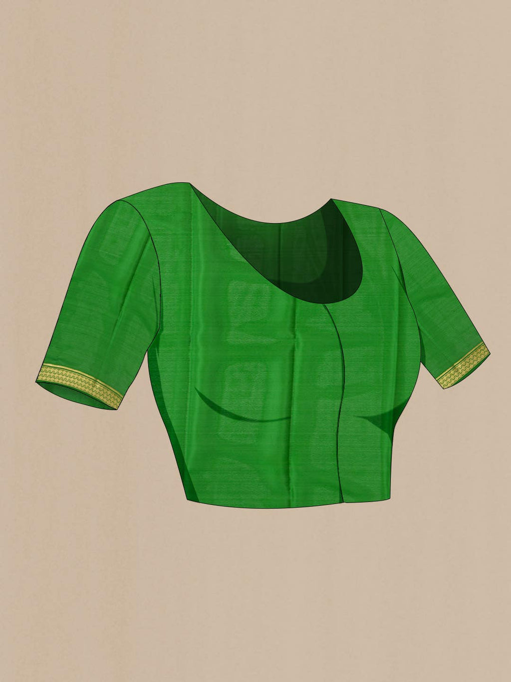 Navy Blue Mysore Crepe Saree