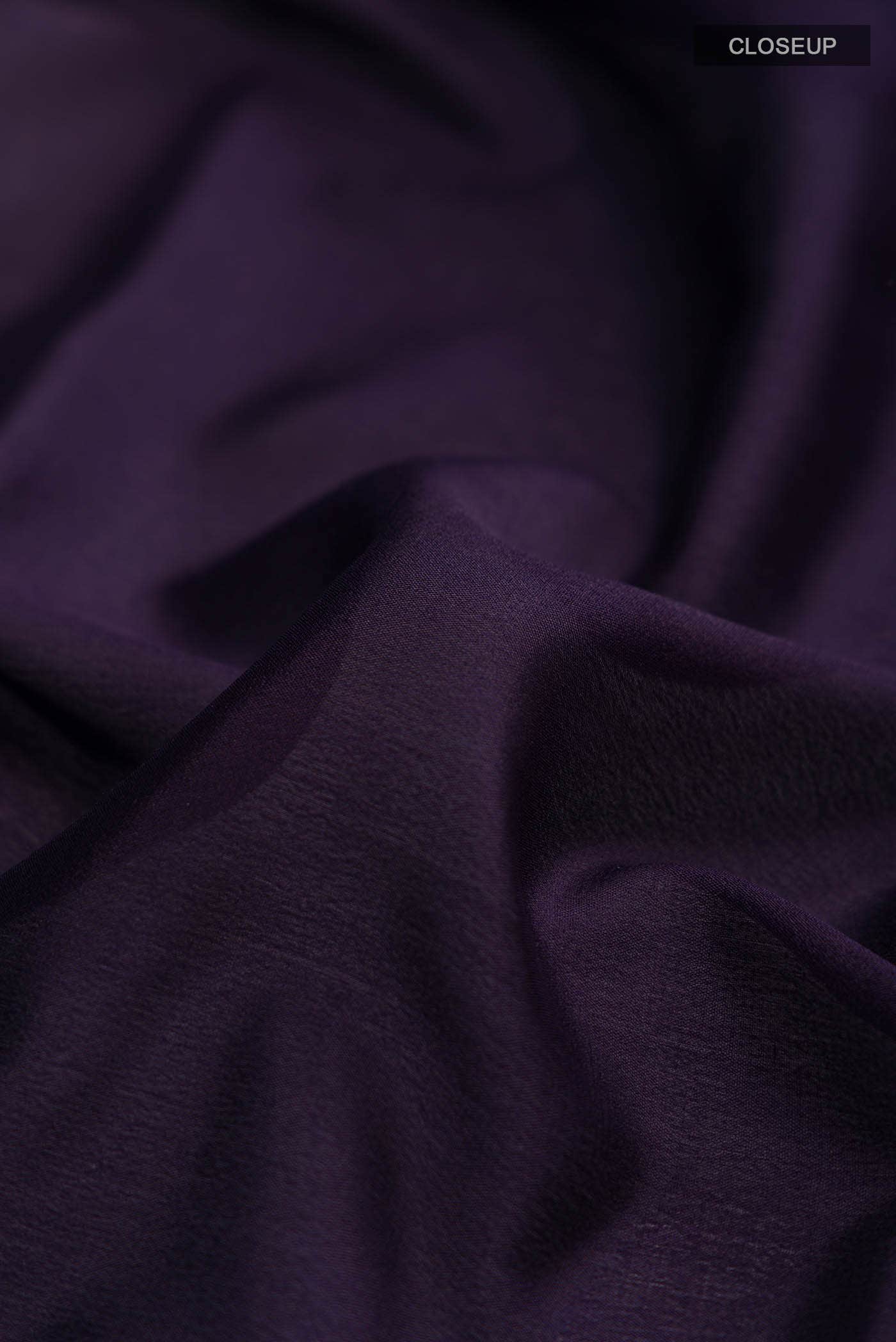 Navy Blue Mysore Crepe Saree