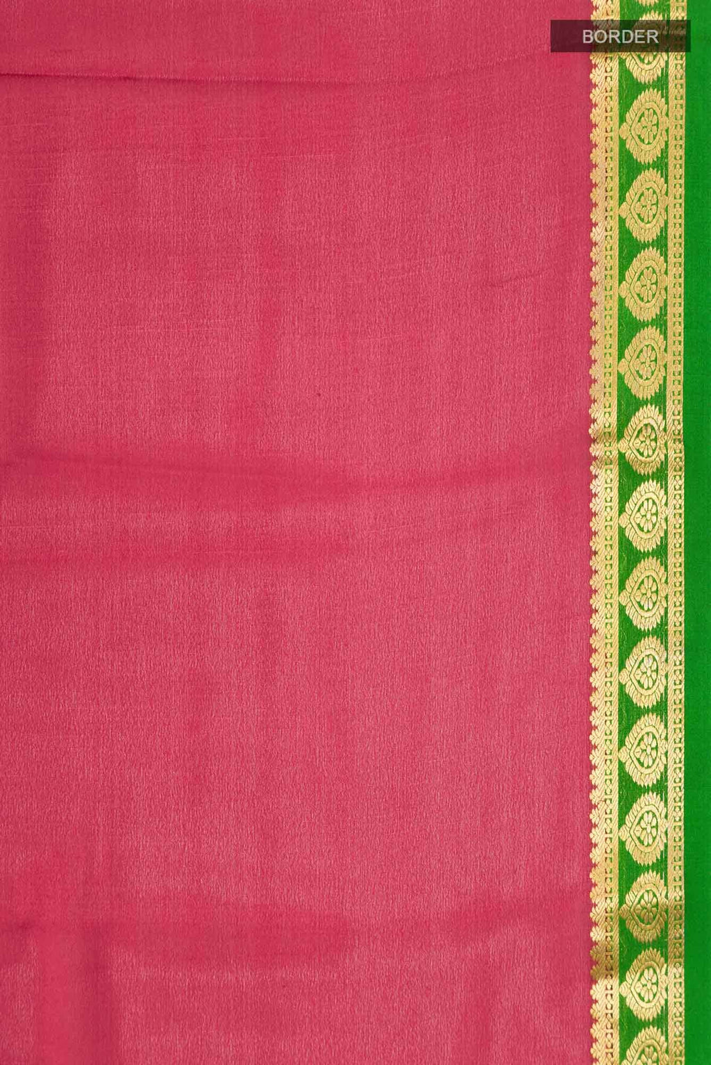 Red Mysore Crepe Saree