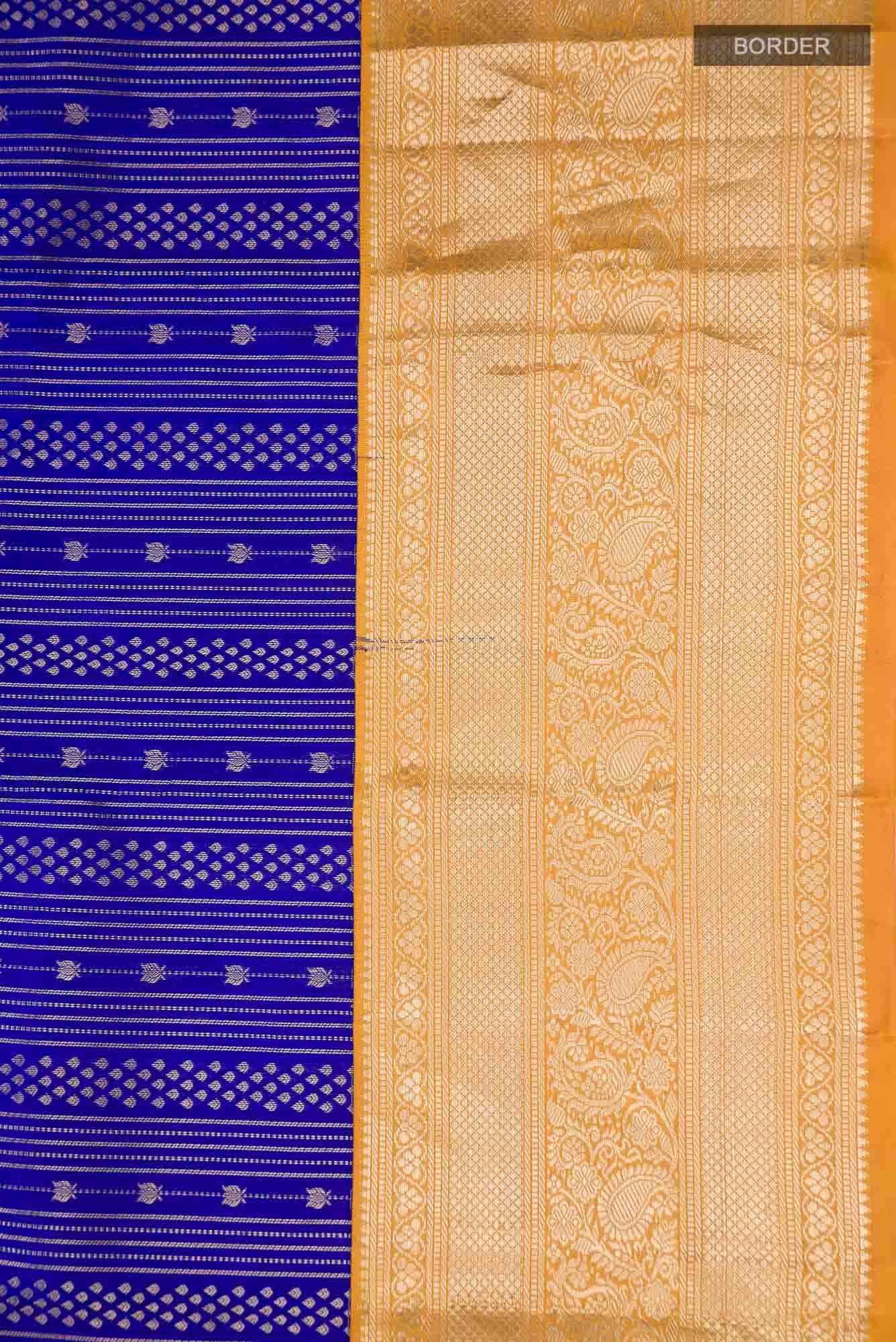 Blue Kanchipuram Silk Saree
