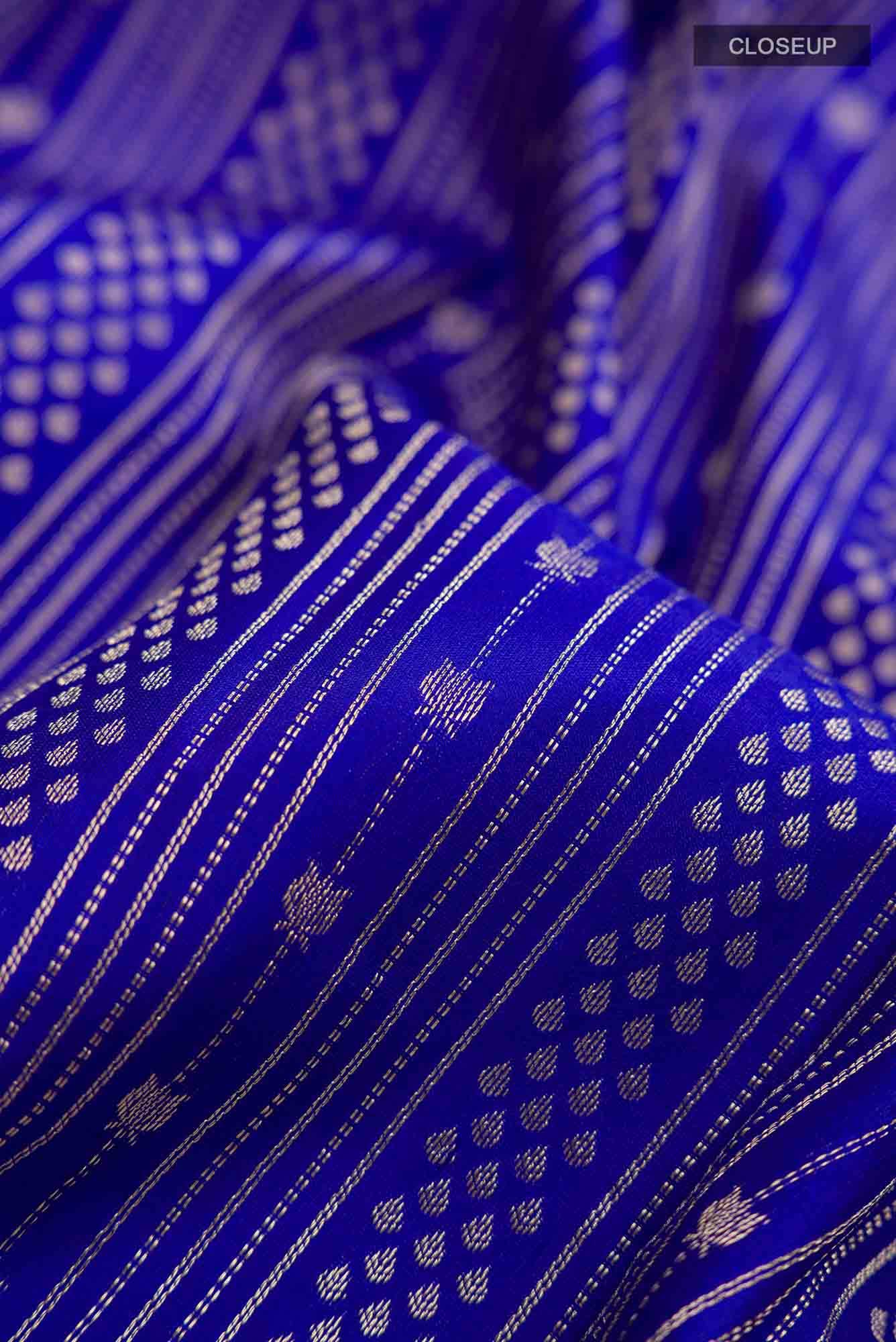 Blue Kanchipuram Silk Saree