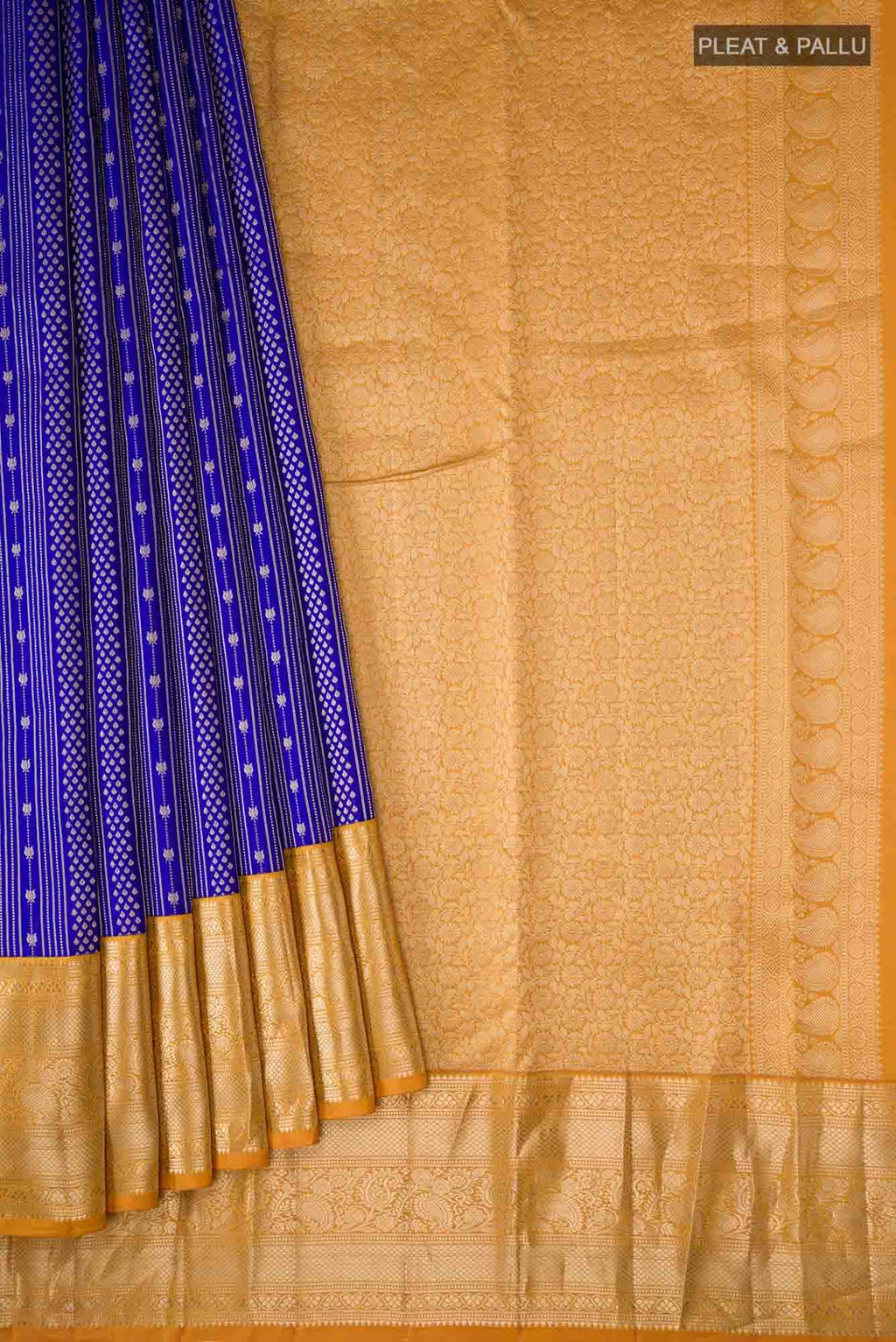 Blue Kanchipuram Silk Saree
