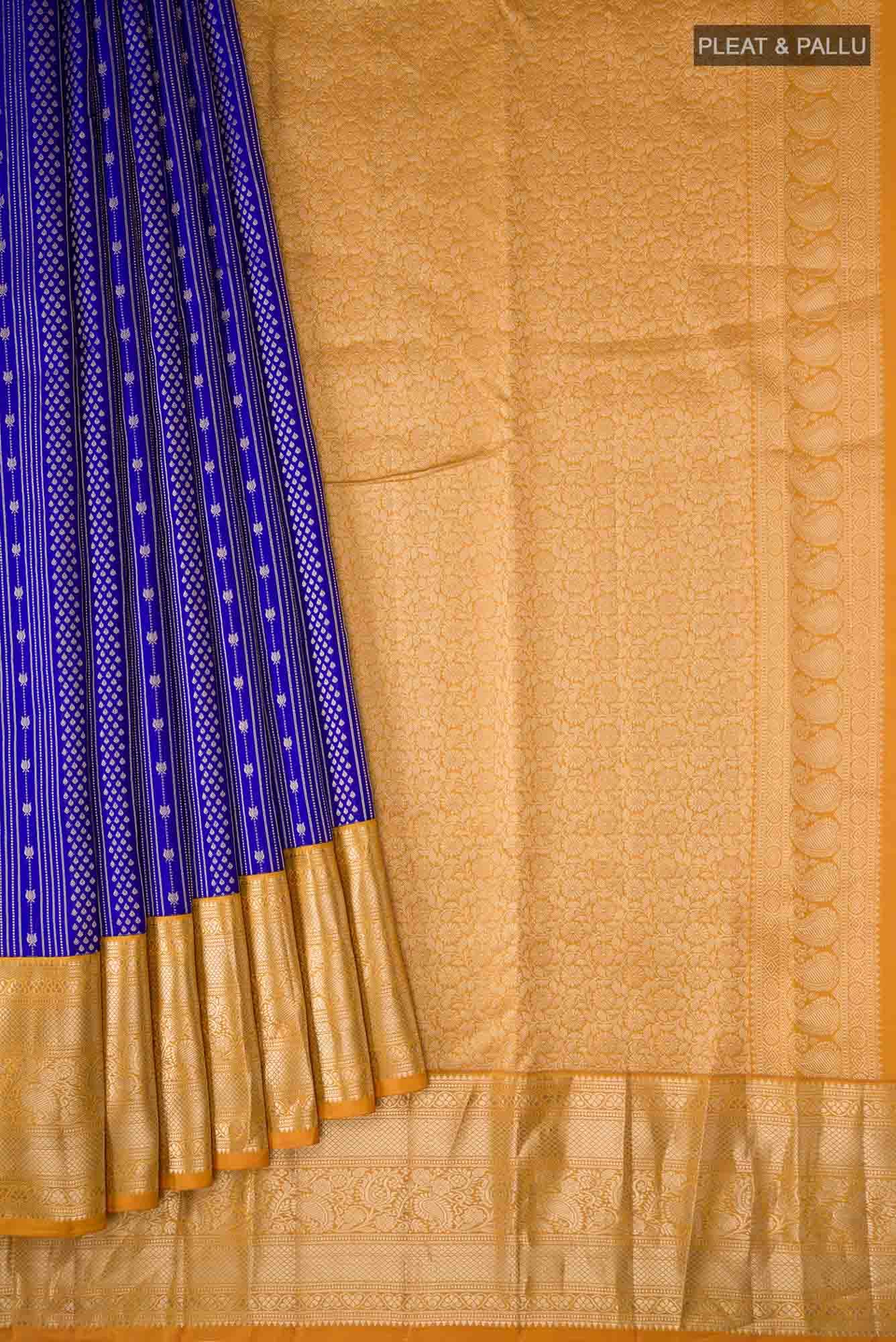 Blue Kanchipuram Silk Saree