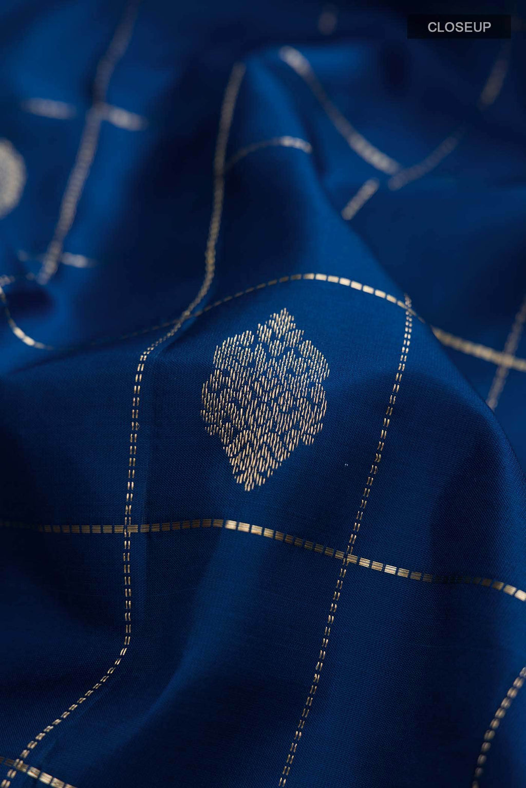 Blue Kanchipuram Silk Saree