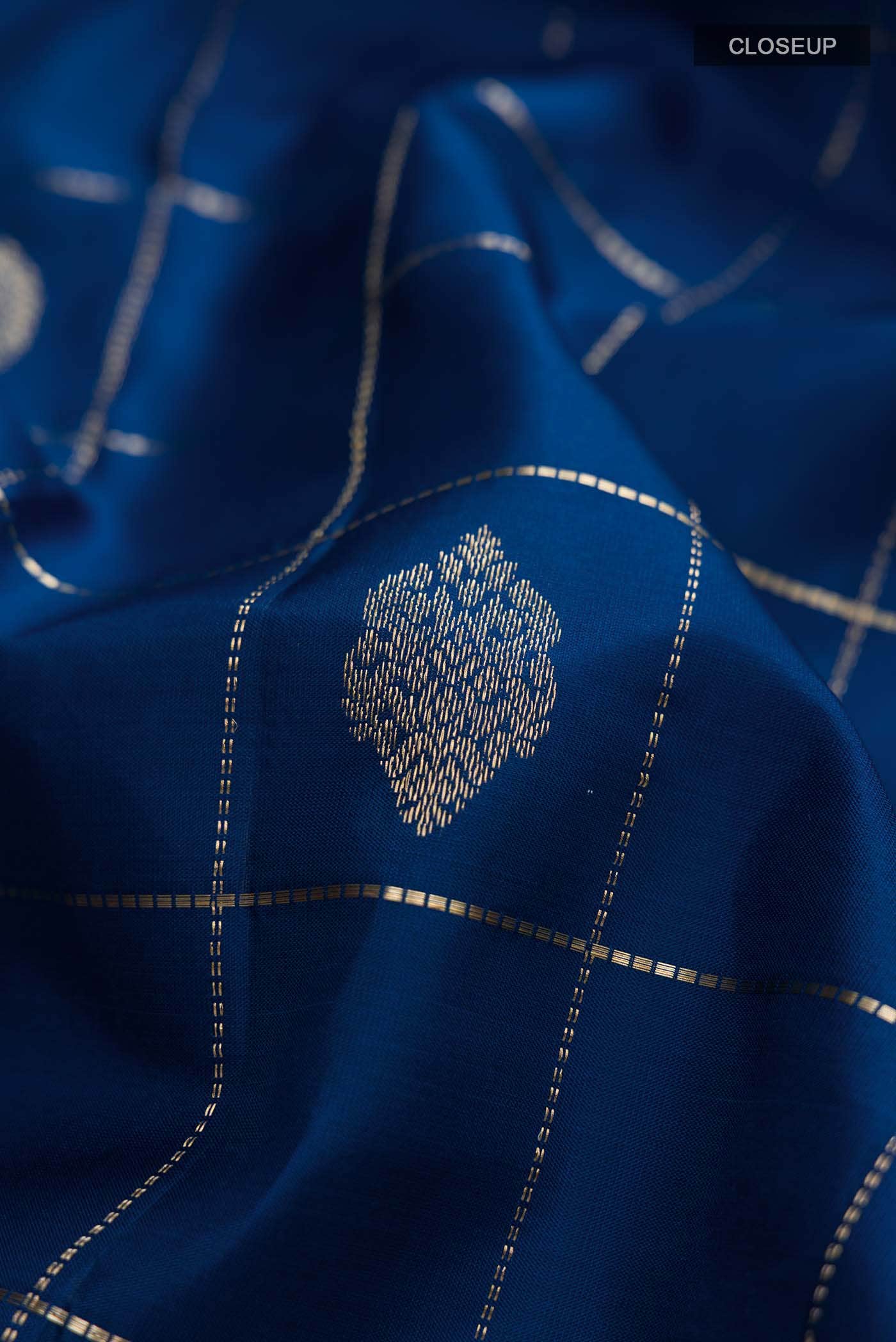 Blue Kanchipuram Silk Saree