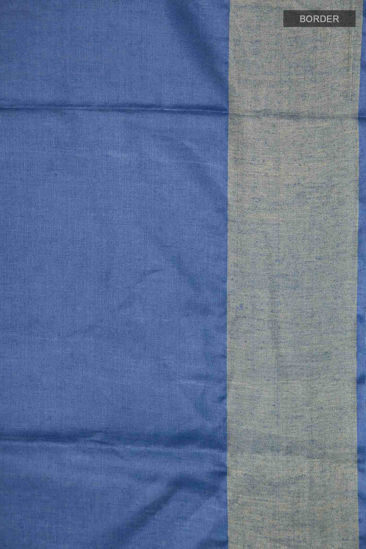 Blue MP Tussar Saree