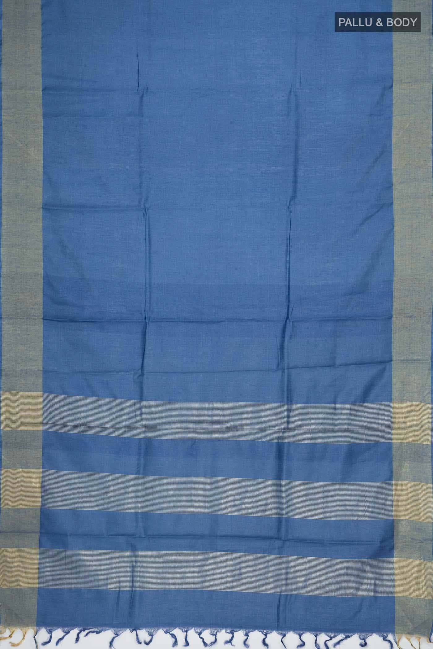 Blue MP Tussar Saree