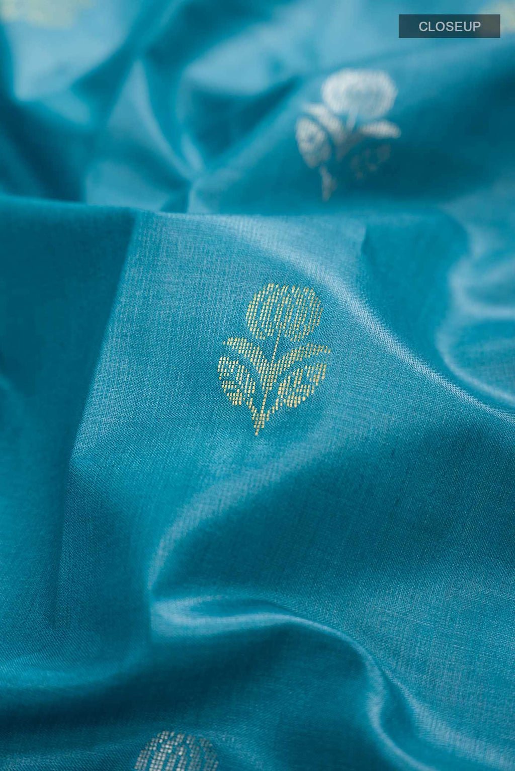 Blue MP Tussar Saree