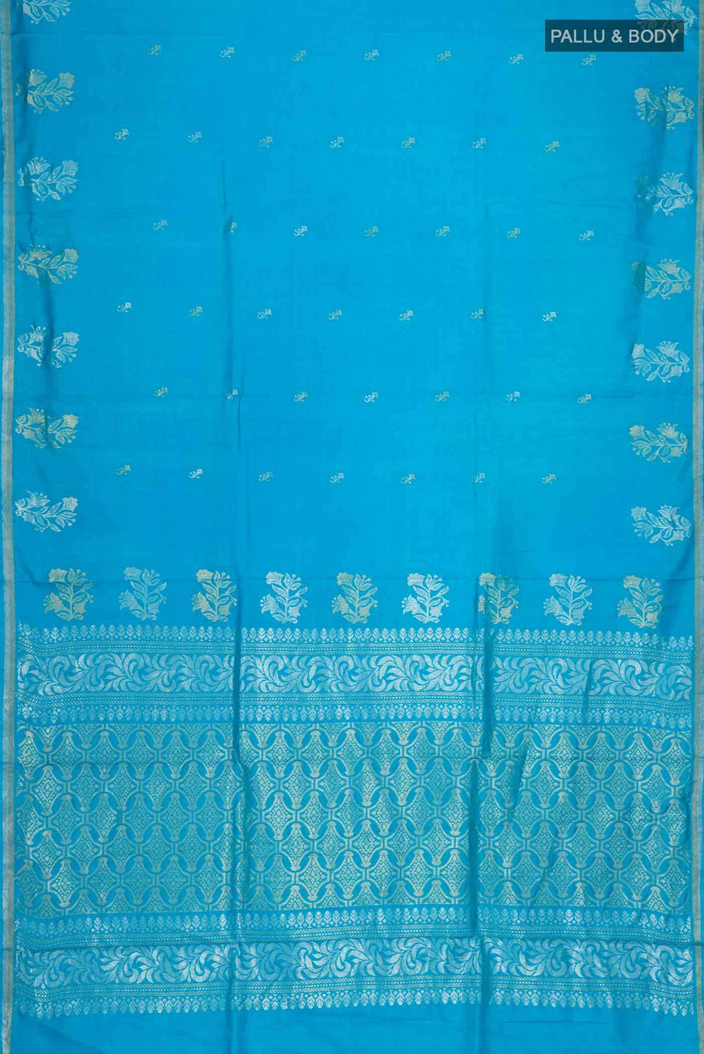 Blue MP Tussar Saree
