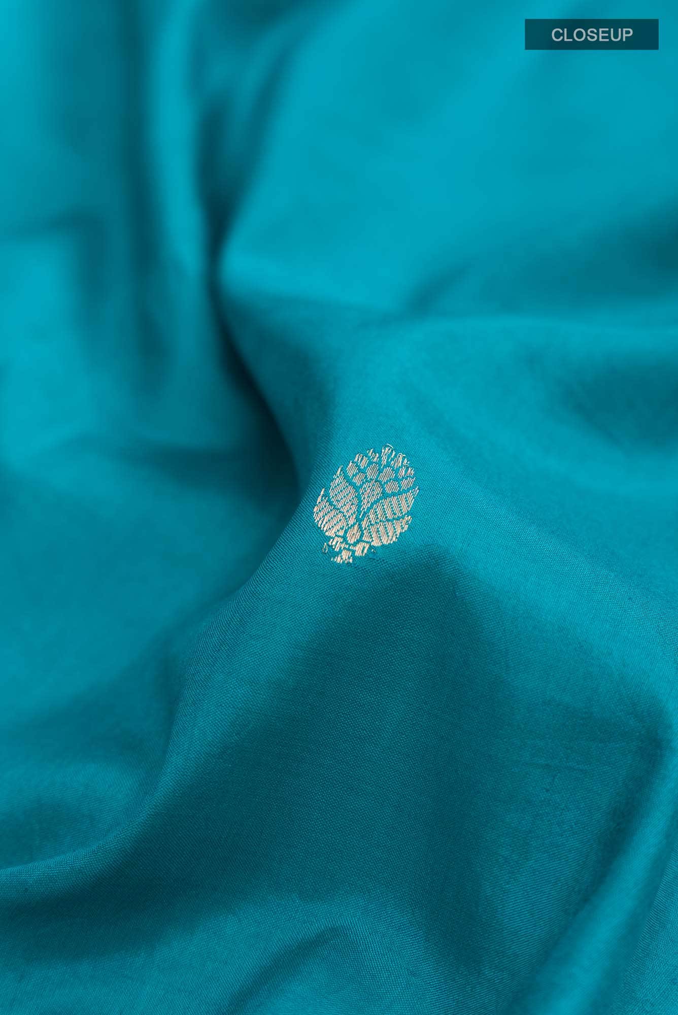 Blue Banarasi Katan Silk Saree