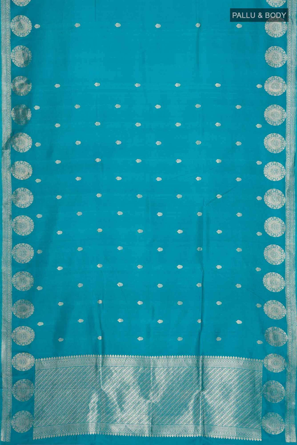 Blue Banarasi Katan Silk Saree