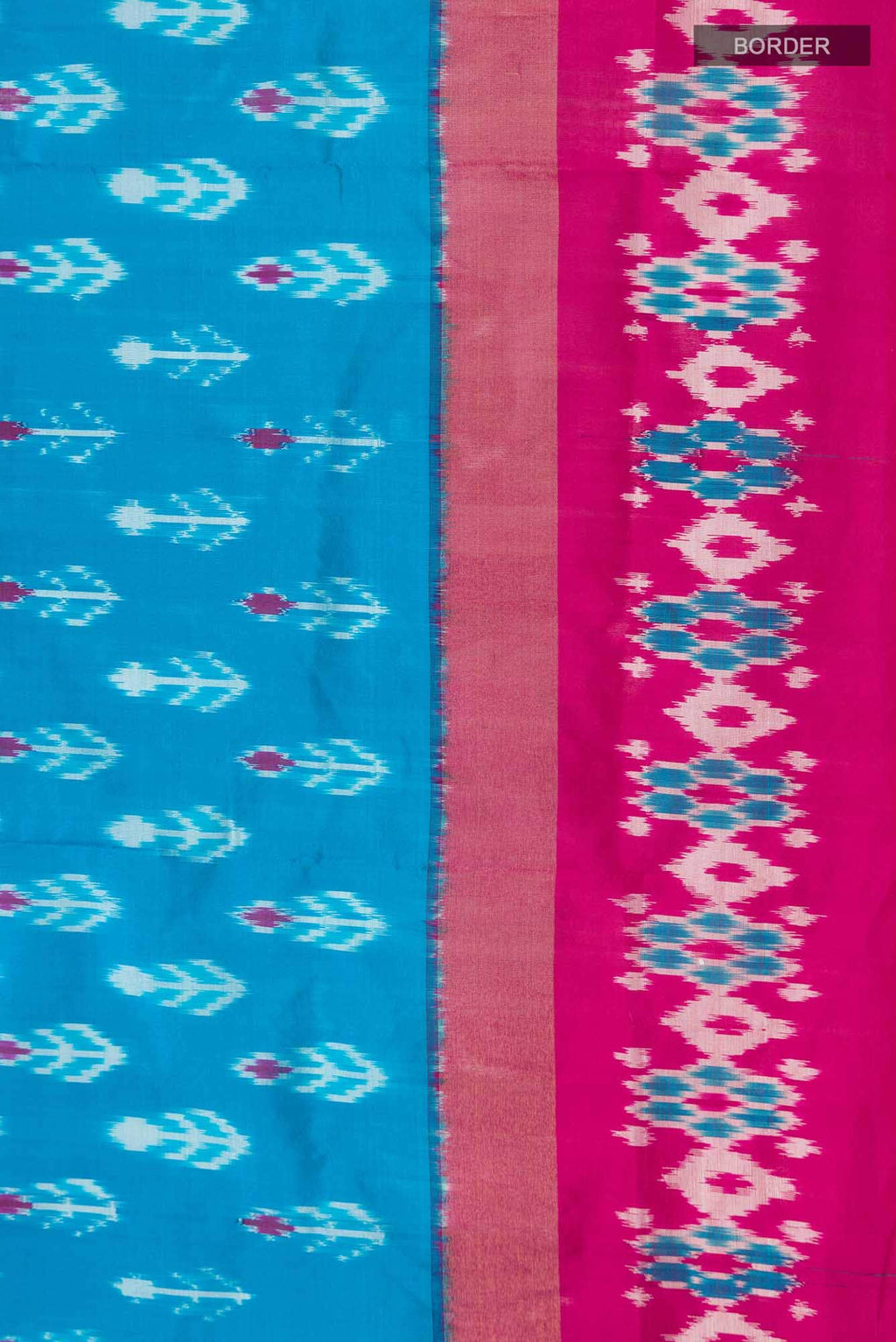 Blue Pochampally Silk Saree