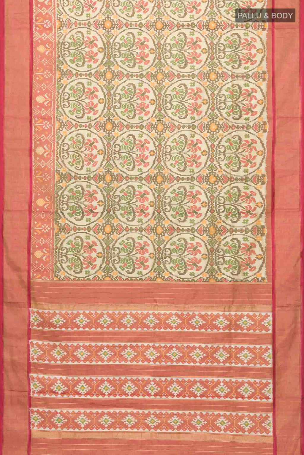 Gold Pochampally Silk Saree