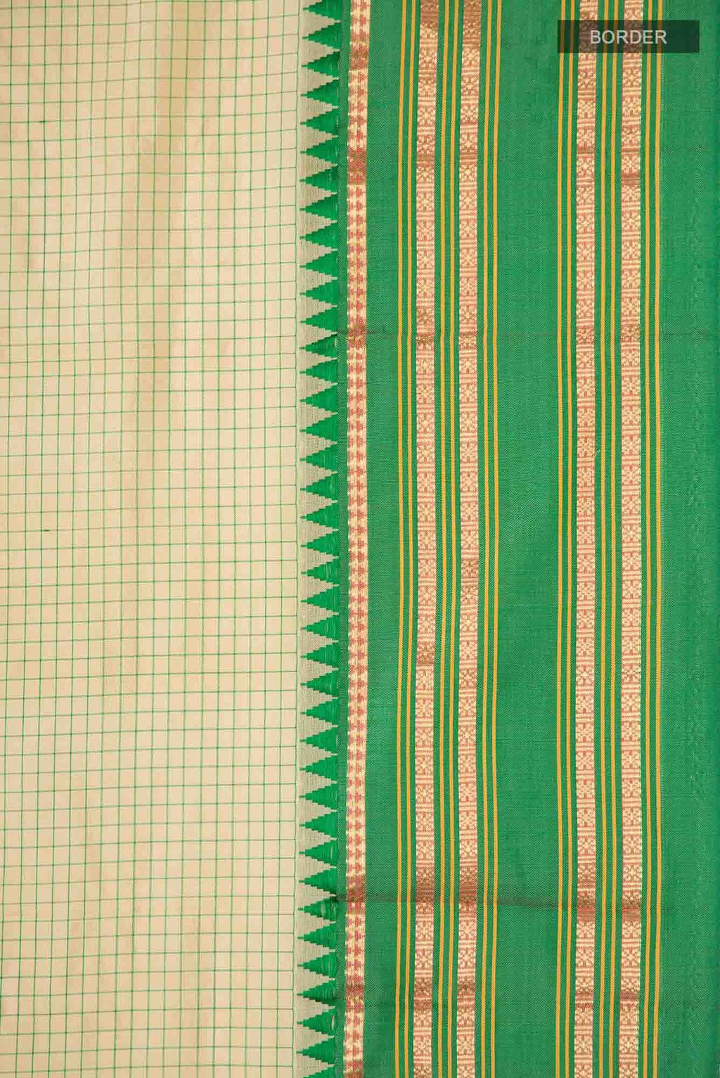 Beige Narayanpet Silk Saree