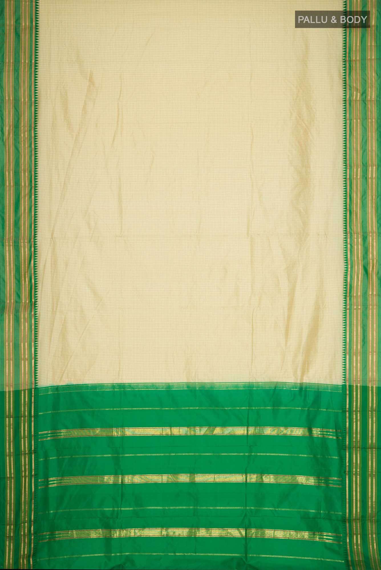 Beige Narayanpet Silk Saree