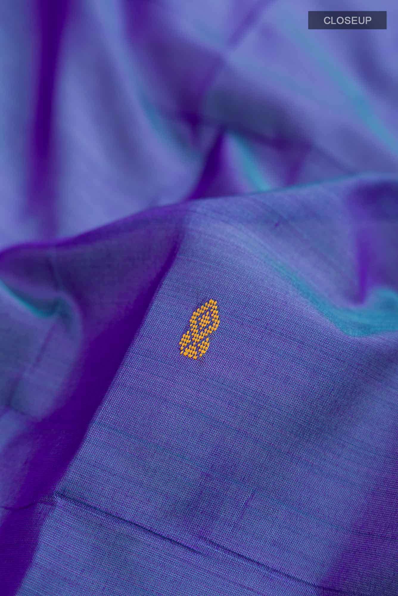 Blue Kanchipuram Silk Saree