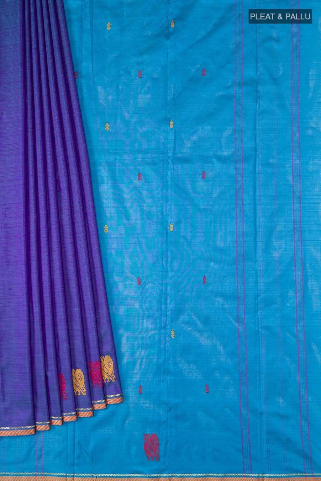 Blue Kanchipuram Silk Saree