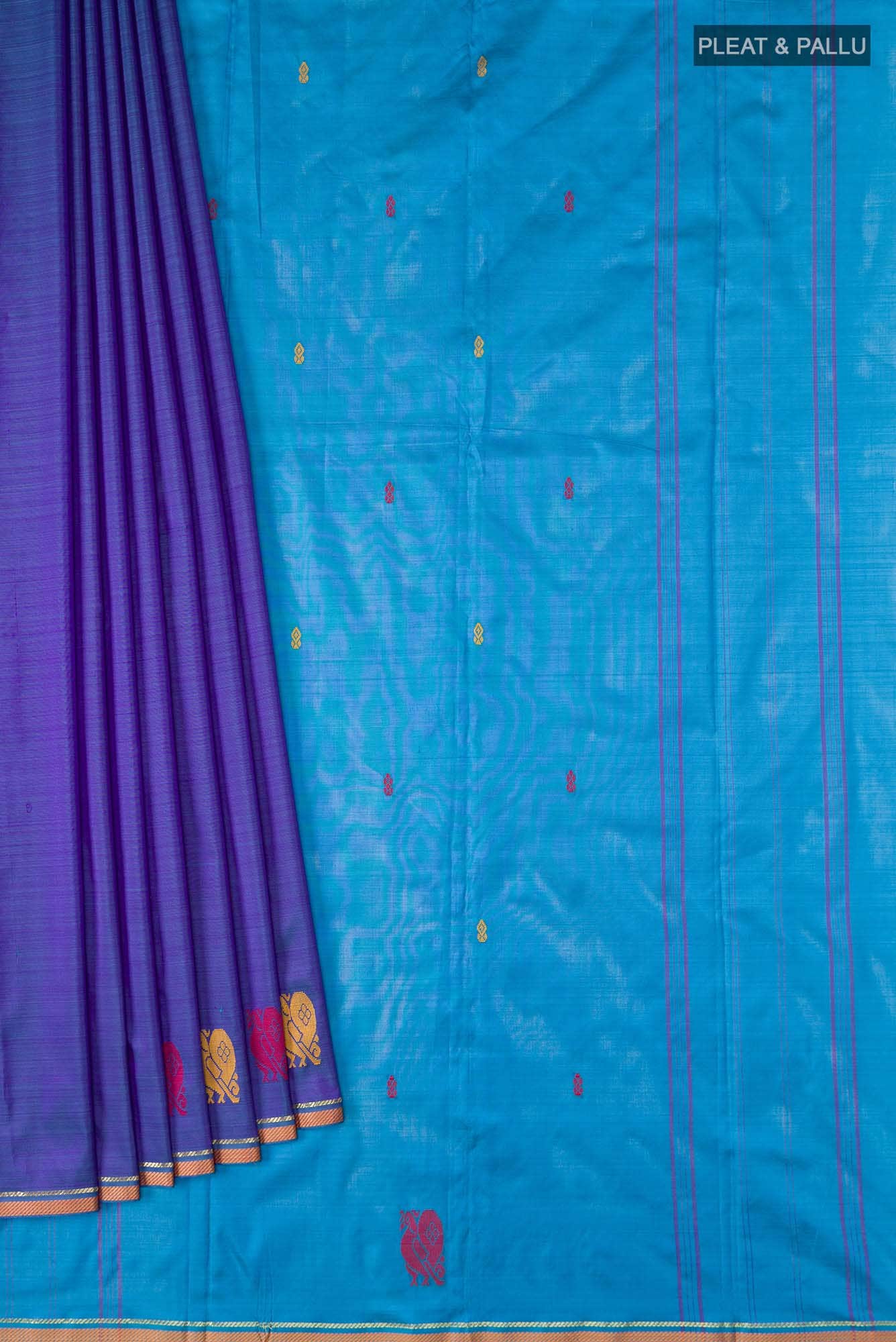 Blue Kanchipuram Silk Saree