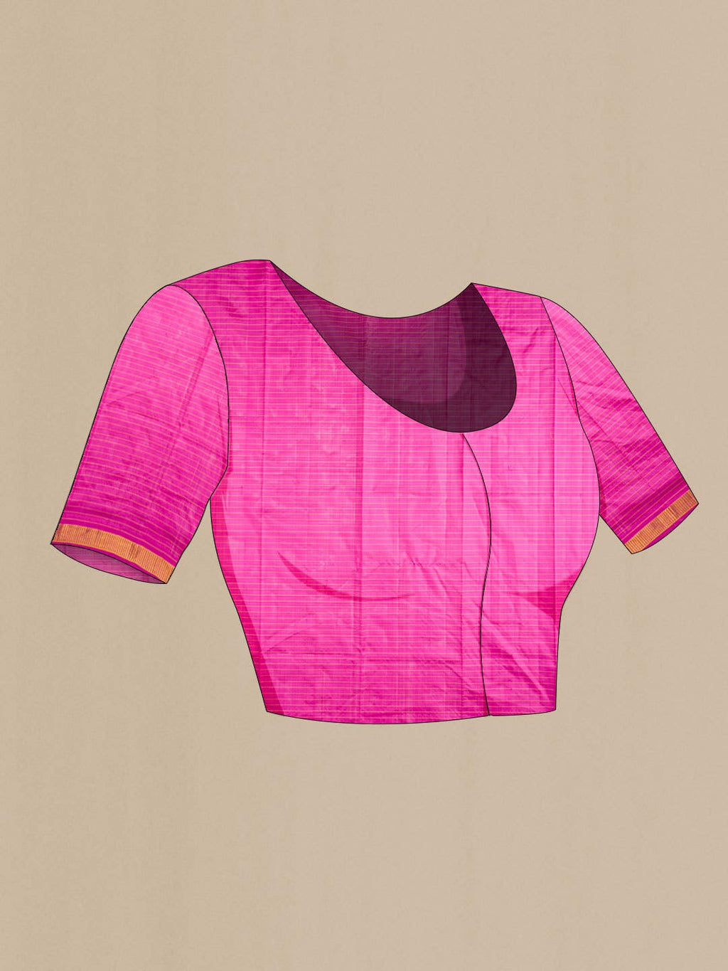 Rani Pink Kanchipuram Silk Saree