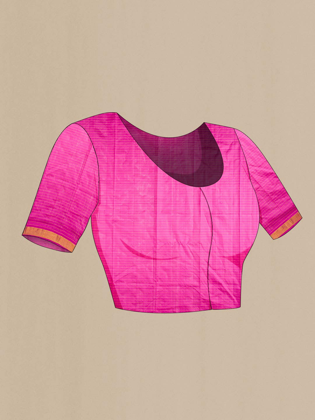 Rani Pink Kanchipuram Silk Saree